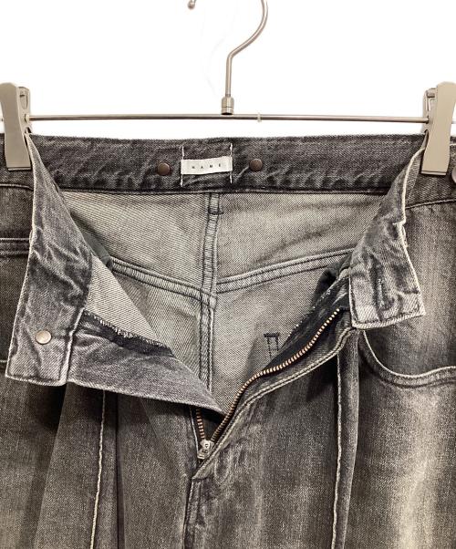 Name.（ネーム）Name. (ネーム) VINTAGE DENIM PINTUCK PANTS グレー サイズ:2の古着・服飾アイテム