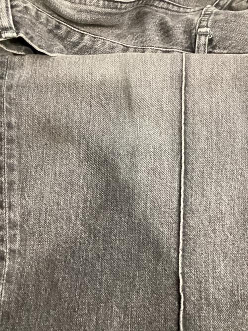 Name.（ネーム）Name. (ネーム) VINTAGE DENIM PINTUCK PANTS グレー サイズ:2の古着・服飾アイテム