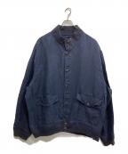 POLO RALPH LAURENポロ・ラルフローレン）の古着「A-1タイプリネンコットンジャケット」｜ネイビー