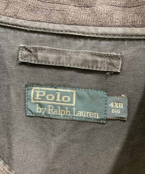 POLO RALPH LAUREN（ポロ・ラルフローレン）POLO RALPH LAUREN (ポロ・ラルフローレン) A-1タイプリネンコットンジャケット ネイビー サイズ:4XBの古着・服飾アイテム