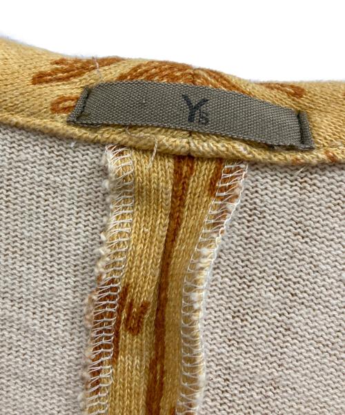 Y's（ワイズ）Y's (ワイズ) 総柄コットンテーラードジャケット オレンジ サイズ:記載なしの古着・服飾アイテム