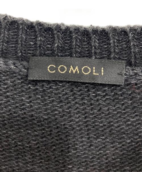COMOLI（コモリ）COMOLI (コモリ) コットン ガンジーニット ブラック サイズ:記載なしの古着・服飾アイテム