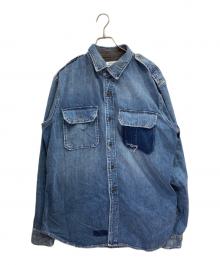 Maison Margiela（メゾンマルジェラ）の古着「ヴィンテージ加工 デニムシャツ」｜インディゴ