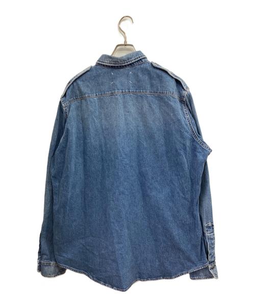 Maison Margiela（メゾンマルジェラ）Maison Margiela (メゾンマルジェラ) ヴィンテージ加工 デニムシャツ インディゴ サイズ:42 未使用品の古着・服飾アイテム