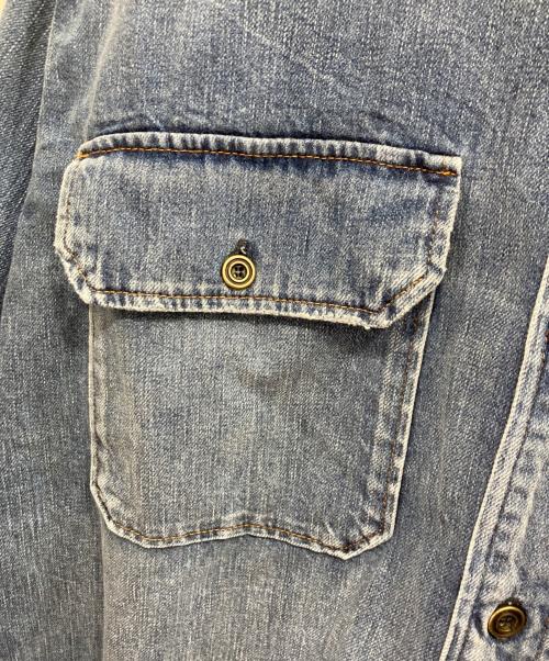 Maison Margiela（メゾンマルジェラ）Maison Margiela (メゾンマルジェラ) ヴィンテージ加工 デニムシャツ インディゴ サイズ:42 未使用品の古着・服飾アイテム