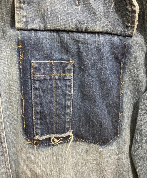 Maison Margiela（メゾンマルジェラ）Maison Margiela (メゾンマルジェラ) ヴィンテージ加工 デニムシャツ インディゴ サイズ:42 未使用品の古着・服飾アイテム
