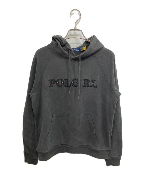POLO RALPH LAUREN（ポロ・ラルフローレン）POLO RALPH LAUREN (ポロ・ラルフローレン) スタッズ ロゴ パーカー グレー サイズ:Sの古着・服飾アイテム