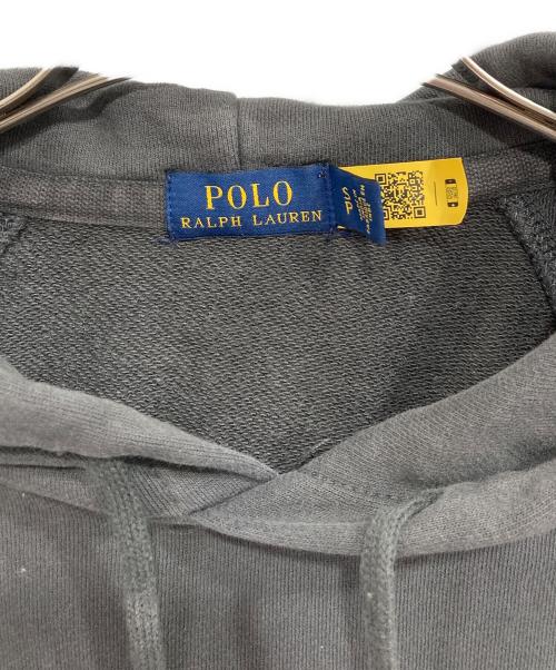 POLO RALPH LAUREN（ポロ・ラルフローレン）POLO RALPH LAUREN (ポロ・ラルフローレン) スタッズ ロゴ パーカー グレー サイズ:Sの古着・服飾アイテム
