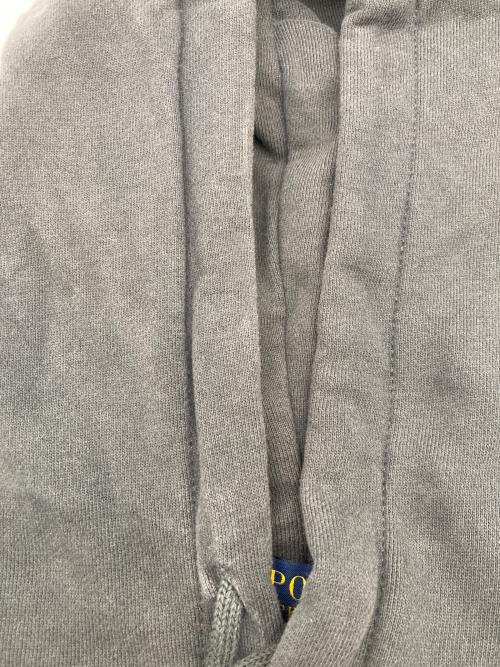 POLO RALPH LAUREN（ポロ・ラルフローレン）POLO RALPH LAUREN (ポロ・ラルフローレン) スタッズ ロゴ パーカー グレー サイズ:Sの古着・服飾アイテム