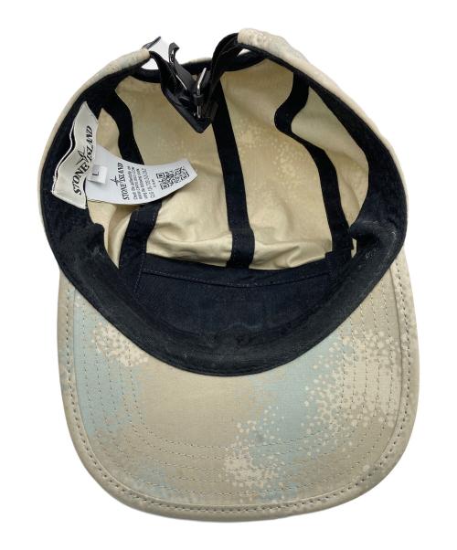 STONE ISLAND（ストーンアイランド）STONE ISLAND (ストーンアイランド) Camo Devoré 5 Panel Cap/キャップ ベージュの古着・服飾アイテム