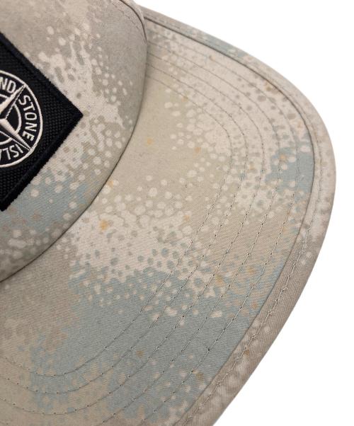 STONE ISLAND（ストーンアイランド）STONE ISLAND (ストーンアイランド) Camo Devoré 5 Panel Cap/キャップ ベージュの古着・服飾アイテム