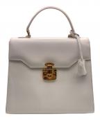GUCCIグッチ）の古着「レディロックハンドバッグ」｜ホワイト