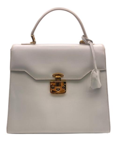 GUCCI（グッチ）GUCCI (グッチ) レディロックハンドバッグ ホワイトの古着・服飾アイテム