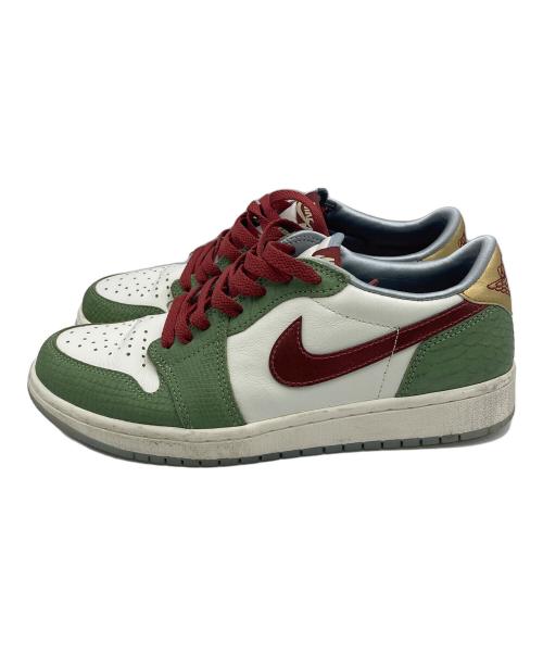 NIKE（ナイキ）NIKE (ナイキ) AIR JORDAN 1 LOW OG CNY ホワイト×グリーン サイズ:26.5cm/UK7.5/EUR42/BR40の古着・服飾アイテム