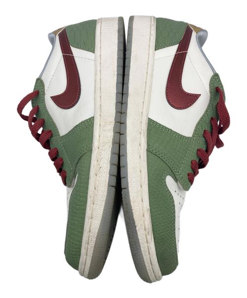 NIKE（ナイキ）NIKE (ナイキ) AIR JORDAN 1 LOW OG CNY ホワイト×グリーン サイズ:26.5cm/UK7.5/EUR42/BR40の古着・服飾アイテム