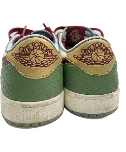 NIKE（ナイキ）NIKE (ナイキ) AIR JORDAN 1 LOW OG CNY ホワイト×グリーン サイズ:26.5cm/UK7.5/EUR42/BR40の古着・服飾アイテム
