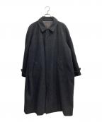 COMME des GARCONS HOMMEコムデギャルソン オム）の古着「ラグランスリーブウールステンカラーコート」｜グレー