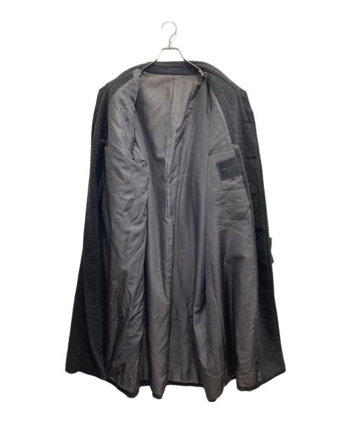 COMME des GARCONS HOMME（コムデギャルソン オム）COMME des GARCONS HOMME (コムデギャルソン オム) ラグランスリーブウールステンカラーコート グレー サイズ:Mの古着・服飾アイテム