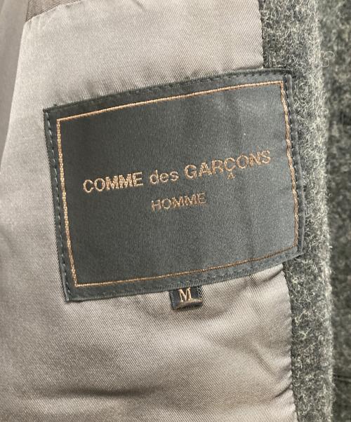 COMME des GARCONS HOMME（コムデギャルソン オム）COMME des GARCONS HOMME (コムデギャルソン オム) ラグランスリーブウールステンカラーコート グレー サイズ:Mの古着・服飾アイテム