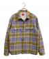 Supreme（シュプリーム）の古着「SHEARLING LINED FLANNEL SHIRT」｜ベージュ×パープル