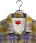 Supreme (シュプリーム) SHEARLING LINED FLANNEL SHIRT ベージュ×パープル サイズ:L：12000円