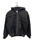 PALACEパレス）の古着「PATCH ME UP SHEARLING JACKET」｜ブラック