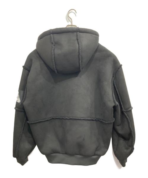 PALACE（パレス）PALACE (パレス) PATCH ME UP SHEARLING JACKET ブラック サイズ:MEDIUMの古着・服飾アイテム