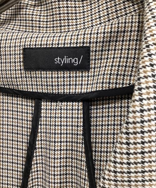 styling/（スタイリング）styling/ (スタイリング) ロングトレンチコート ベージュの古着・服飾アイテム