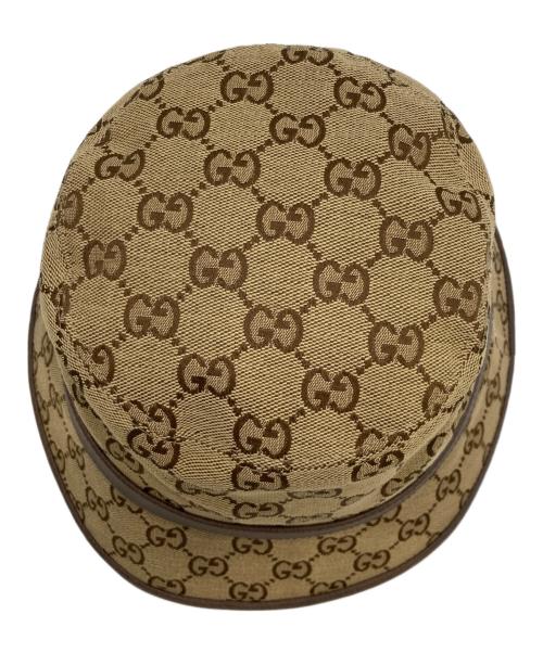 GUCCI（グッチ）GUCCI (グッチ) GGキャンバス バケットハット ベージュ サイズ:Sの古着・服飾アイテム