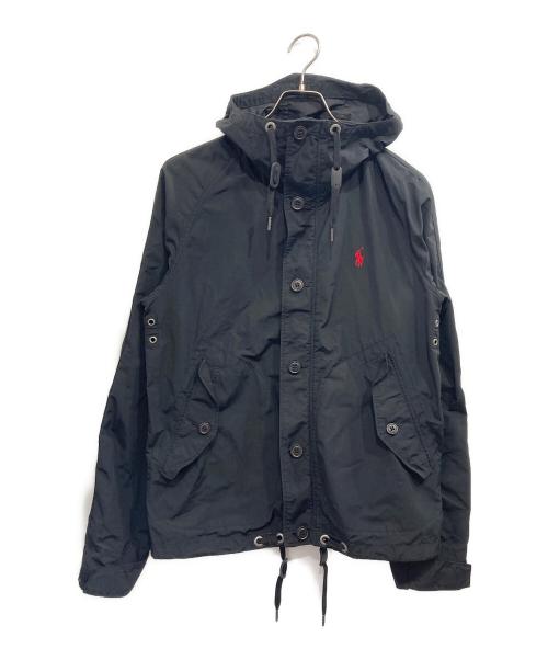 POLO RALPH LAUREN（ポロ・ラルフローレン）POLO RALPH LAUREN (ポロ・ラルフローレン) ロクヨンクロス マウンテンパーカー ブラック サイズ:XSの古着・服飾アイテム