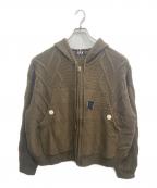 FAFエフエーエフ）の古着「ACTIVE KNIT JACKET」｜ブラウン