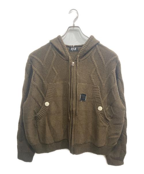 FAF（エフエーエフ）FAF (エフエーエフ) ACTIVE KNIT JACKET ブラウン サイズ:1 未使用品の古着・服飾アイテム
