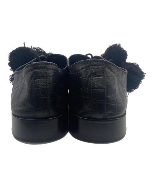 suicoke（スイコック）suicoke (スイコック) Midorikawa (ミドリカワ) ポンポンオックスフォードシューズ ブラック サイズ:UK9の古着・服飾アイテム
