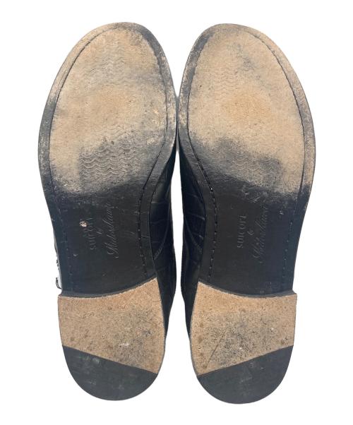 suicoke（スイコック）suicoke (スイコック) Midorikawa (ミドリカワ) ポンポンオックスフォードシューズ ブラック サイズ:UK9の古着・服飾アイテム