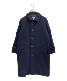 MACKINTOSH PHILOSOPHY（マッキントッシュ フィロソフィー）の古着「ウールステンカラーコート」｜ネイビー