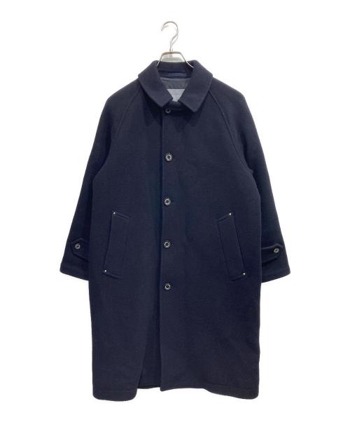 MACKINTOSH PHILOSOPHY（マッキントッシュ フィロソフィー）MACKINTOSH PHILOSOPHY (マッキントッシュ フィロソフィー) ウールステンカラーコート ネイビー サイズ:2の古着・服飾アイテム