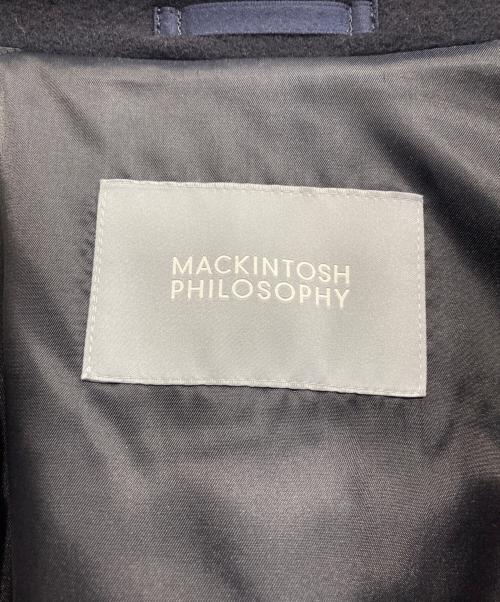 MACKINTOSH PHILOSOPHY（マッキントッシュ フィロソフィー）MACKINTOSH PHILOSOPHY (マッキントッシュ フィロソフィー) ウールステンカラーコート ネイビー サイズ:2の古着・服飾アイテム