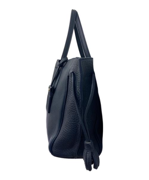 LONGCHAMP（ロンシャン）LONGCHAMP (ロンシャン) ペネロペレザートートバッグ ネイビーの古着・服飾アイテム