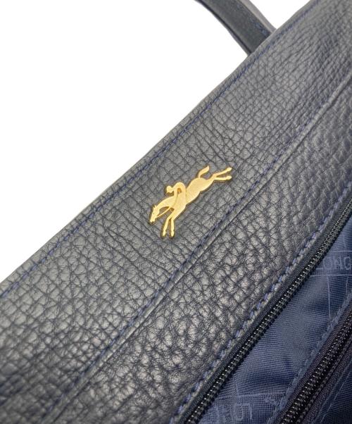 LONGCHAMP（ロンシャン）LONGCHAMP (ロンシャン) ペネロペレザートートバッグ ネイビーの古着・服飾アイテム