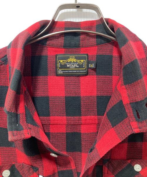 WTAPS（ダブルタップス）WTAPS (ダブルタップス) ネルシャツ レッド サイズ:Mの古着・服飾アイテム