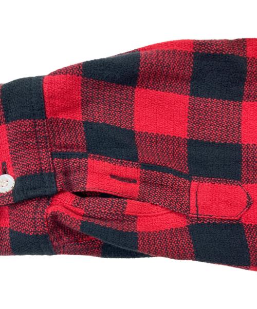 WTAPS（ダブルタップス）WTAPS (ダブルタップス) ネルシャツ レッド サイズ:Mの古着・服飾アイテム