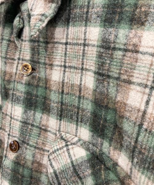 PENDLETON（ペンドルトン）PENDLETON (ペンドルトン) ボードシャツ グリーン×ブラウン サイズ:Lの古着・服飾アイテム