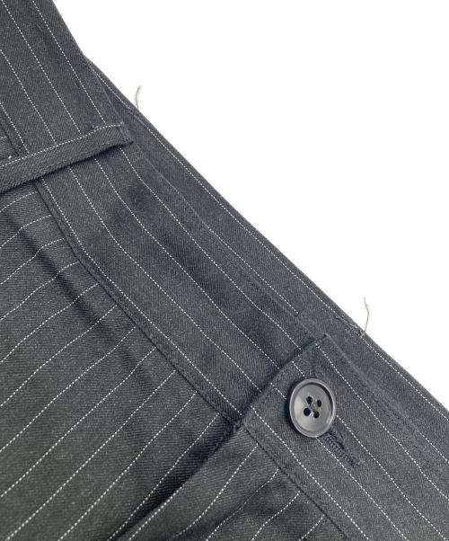 stussy（ステューシー）stussy (ステューシー) STRIPED VOLUME PLEATED TROUSER ブラック サイズ:34の古着・服飾アイテム