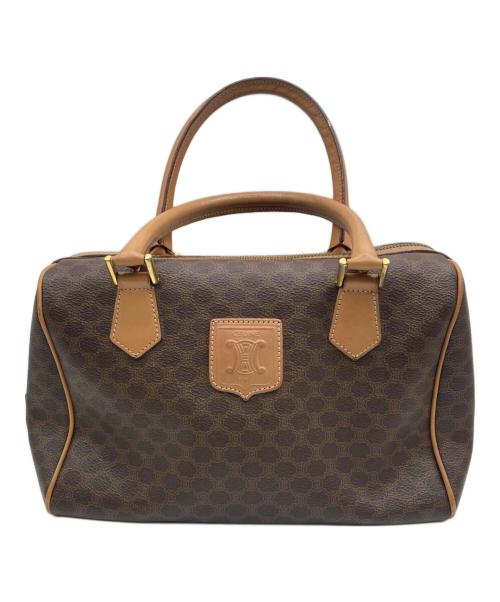 CELINE（セリーヌ）CELINE (セリーヌ) マカダム柄ミニボストンバッグ ブラウンの古着・服飾アイテム