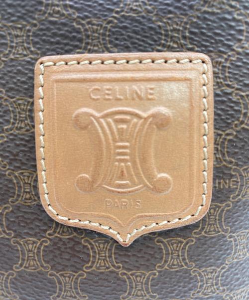 CELINE（セリーヌ）CELINE (セリーヌ) マカダム柄ミニボストンバッグ ブラウンの古着・服飾アイテム