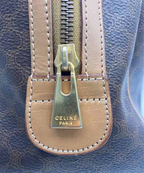CELINE（セリーヌ）CELINE (セリーヌ) マカダム柄ミニボストンバッグ ブラウンの古着・服飾アイテム