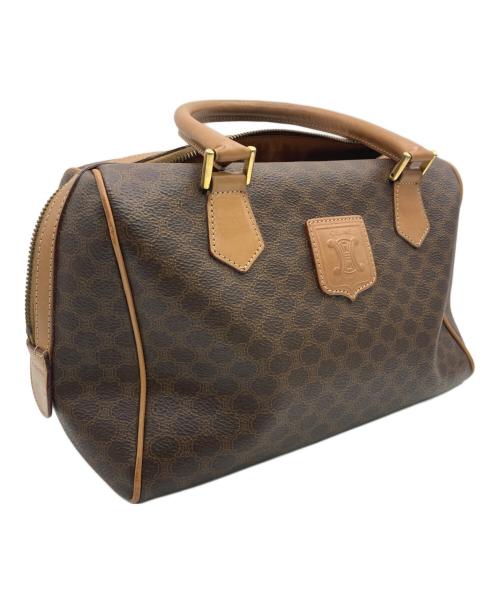 CELINE（セリーヌ）CELINE (セリーヌ) マカダム柄ミニボストンバッグ ブラウンの古着・服飾アイテム