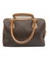 CELINE (セリーヌ) マカダム柄ミニボストンバッグ ブラウン：40000円