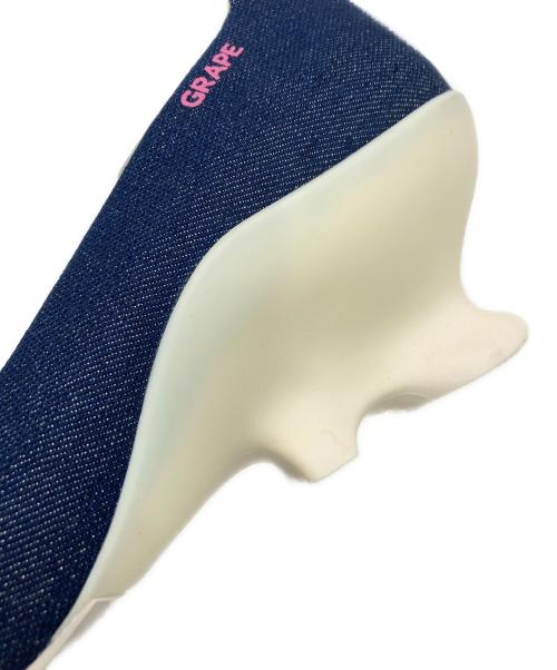 GRAPE（グレープ）GRAPE (グレープ) デニム オープントゥパンプス インディゴ サイズ:25cm/US8/UK5.5/EUR39の古着・服飾アイテム