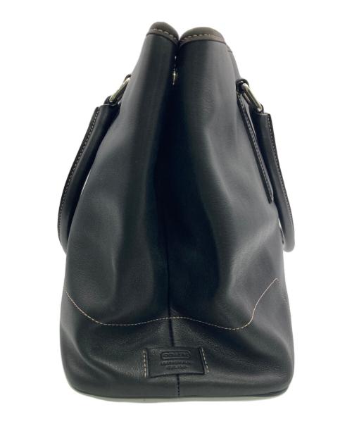 COACH（コーチ）COACH (コーチ) レザートートバッグ ブラックの古着・服飾アイテム